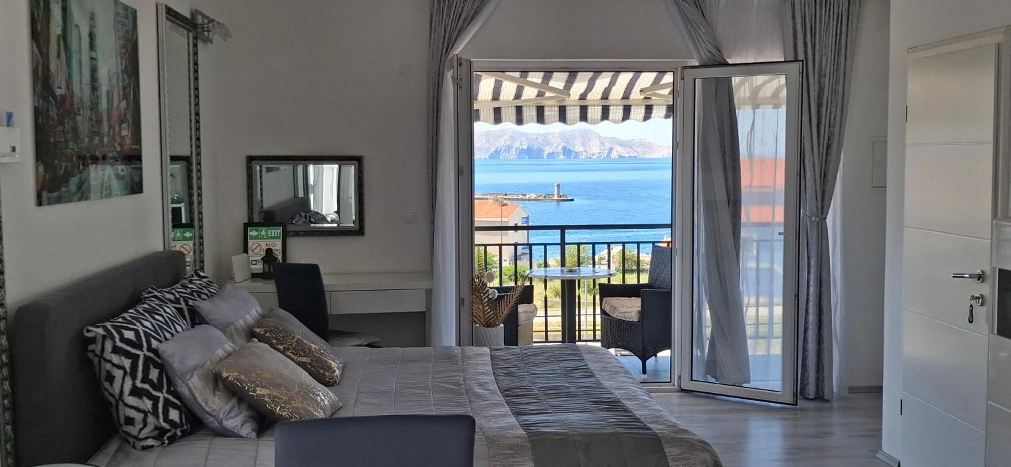 Beautyful Sea View 6 Luxury Studio Danijela 1 塞尼 外观 照片